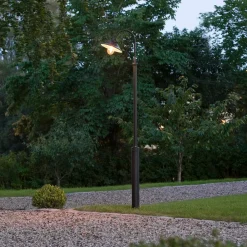 Konstsmide Lygtepæle>Vega lygtepæl, sort, 1 lyskilde, 240 cm