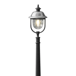 Vejlampe Parma, sort, metal, 118 cm høj, E27, IP43^Konstsmide Online