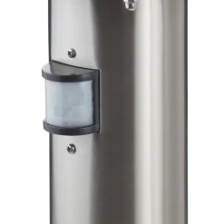 Brilliant Vejlampe York, stål, bevægelsessensor, IP44