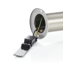 Brilliant Vejlampe York, stål, bevægelsessensor, IP44