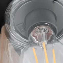 Trio Lighting Vejlampen ARDILA, trælook, højde 100 cm, metal/glas IP44