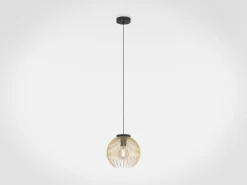 Venezuela pendel, sort/guld, 1-lys^EGLO Outlet
