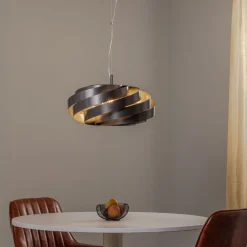 Euluna Vento hængelampe, antracit, Ø 50 cm