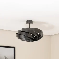 Vento loftlampe, antracit, Ø 50 cm^Euluna Hot