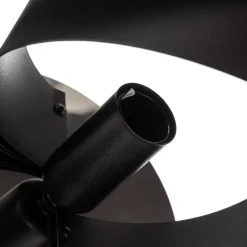 Domiluce Vento væglampe, sort, E14, metal, 14 cm høj