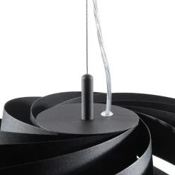 Vento-pendel, sort, Ø 60 cm, metal, E27^Domiluce Outlet