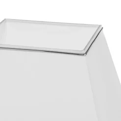 Veronique bordlampe, smal fod, hvid/krom^ORION Online