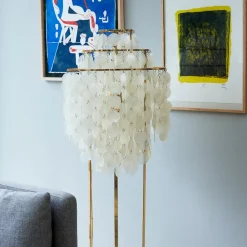 Verpan Fun 1STM gulvlampe, messing