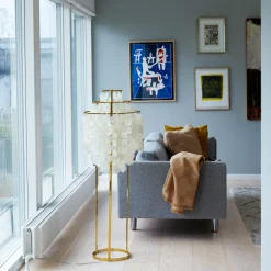 Verpan Fun 1STM gulvlampe, messing