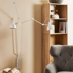 ALDEX Væglamper>Væglampe 814, justerbar, 2 lyskilder, hvid