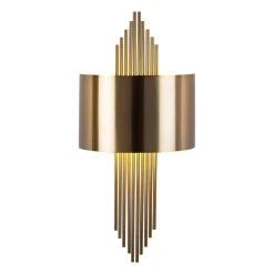 Opviq Væglampe 619-A, antik guldfarve, metal, højde 75 cm