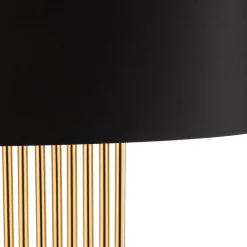 Opviq Væglampe 616-A, sort med gyldne stænger