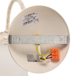 Væglampe Adoro med glasskærm, hvid^Lamkur New