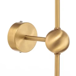 Væglampe Alison, 2 lyskilder, messing/hvid, 89 cm^ALDEX New