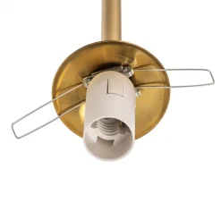 Væglampe Alison, 2 lyskilder, messing/hvid, 89 cm^ALDEX New