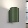 SOLLUX LIGHTING Væglamper|Væglamper>Væglampe ALORA, højde 10 cm, olivengrøn, metal, 1 x GU10