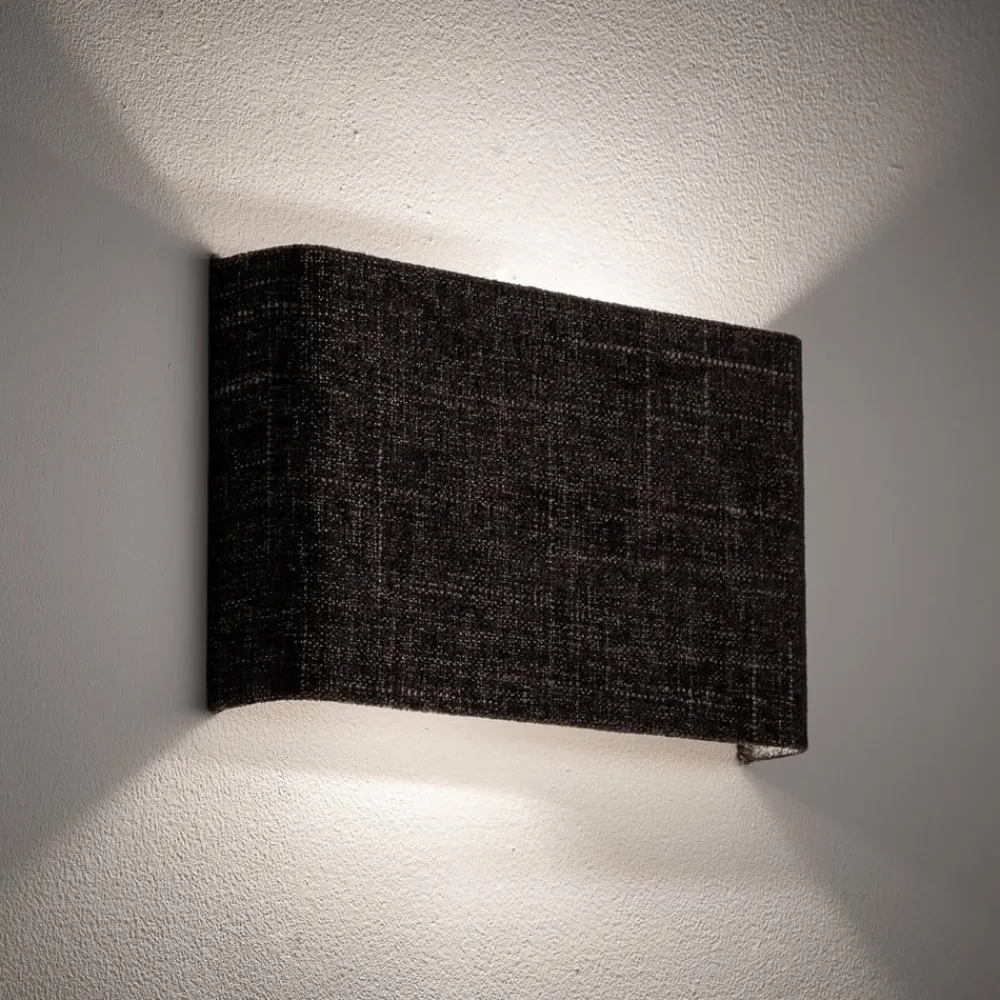 Nowodvorski Lighting Væglamper|Væglamper>Væglampe Amarela B, sort melange, tekstil, G9