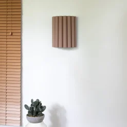 Duolla Væglampe Aria, cappucino, mikrofiber, E27