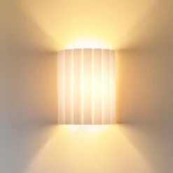 Duolla Væglamper|Væglamper>Væglampe Aria, hvid, mikrofiber, E27