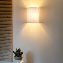 Duolla Væglamper|Væglamper>Væglampe Aria, hvid, mikrofiber, E27