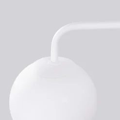 SOLLUX LIGHTING Væglampe Astral, hvid, udspring 22 cm, stål/glas