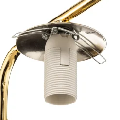 Domiluce Væglampe Aurora, guldfarvet, glas, 17 cm høj, kugle, E14