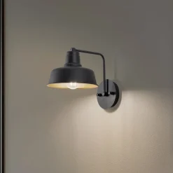 Væglampe Berceste 181-A sort/guld^Opviq Best