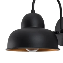 Opviq Væglampe Berceste 180-A sort/guld