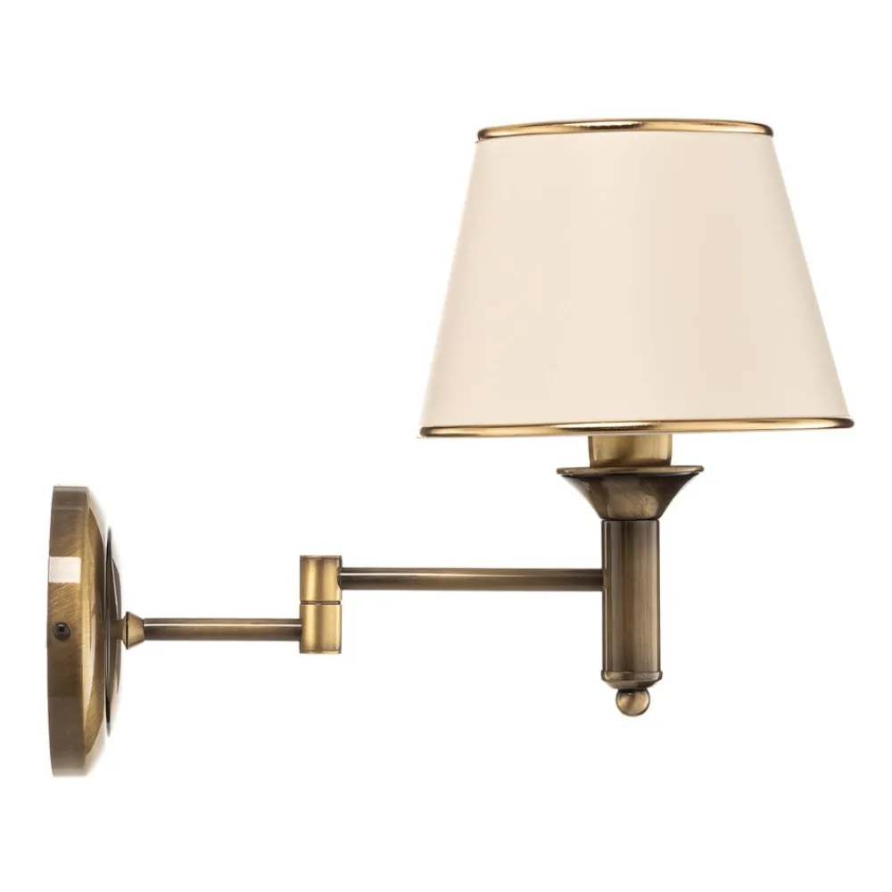 Jupiter Væglamper|Væglamper>Væglampe Birmingham patineret med ledbar arm