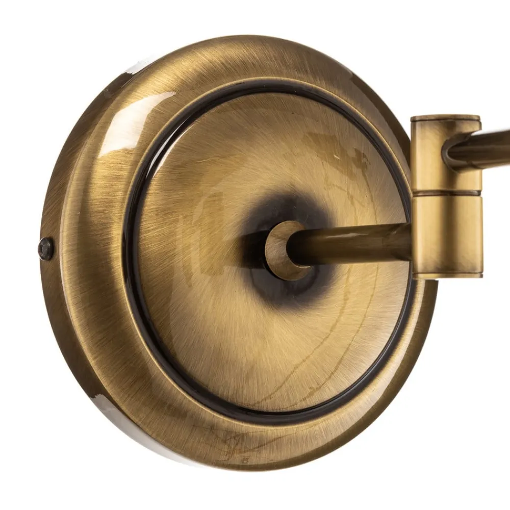 Jupiter Væglamper|Væglamper>Væglampe Birmingham patineret med ledbar arm