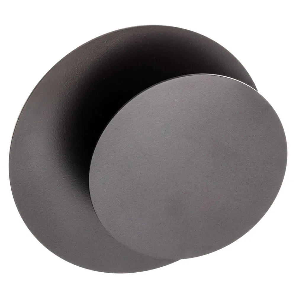 Væglampe Circle i rund form, sort^EMIBIG LIGHTING Hot