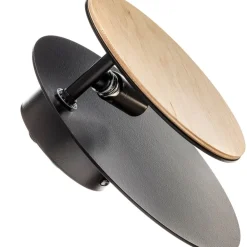 Væglampe Circle i sort med trædekorplade^EMIBIG LIGHTING Discount