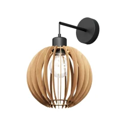 MCJ Bæredygtige Lamper>Væglampe Clay, Ø 23 cm, birkfiner, udhæng, E27