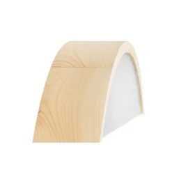 TEMAR LIGHTING Væglampe Cleo D1DR410, fyrretræ, 41 cm lang, E27