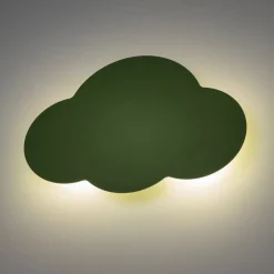 Væglampe Cloud, grøn, metal, 38 cm bred, 2 lyskilder, G9^TK Lighting Clearance