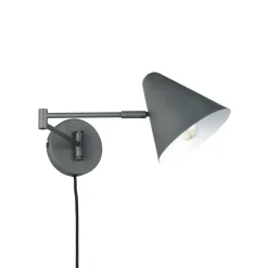 Trio Lighting Væglampe Cosima, antracit, udhæng 54 cm, metal