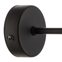 Væglampe Cubus, sort/røggrå, glas, 30 cm høj, E27^TK Lighting Clearance