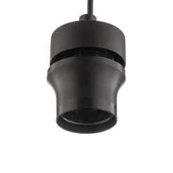 Væglampe Cubus, sort/røggrå, glas, 30 cm høj, E27^TK Lighting Clearance