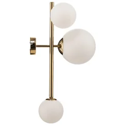 ALDEX Væglampe Dione, 3 lyskilder, guld