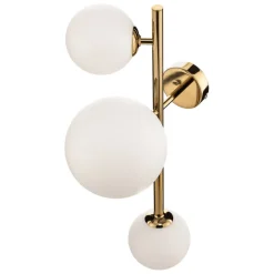 ALDEX Væglampe Dione, 3 lyskilder, guld