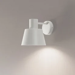 Væglampe Dunka, taupe, 1 lyskilde, stål, E27, højde 17 cm^SIGMA Online