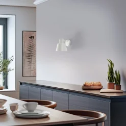 Væglampe Dunka, taupe, 1 lyskilde, stål, E27, højde 17 cm^SIGMA Online