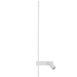 Nowodvorski Lighting Væglampe EASY LEFT, hvid, bredde 80 cm, metal, GU10 + LED