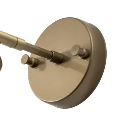 Opviq Væglampe Evander, guld, metal, højde 21 cm, E27