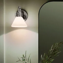 Væglampe Farum 1, kromfarvet, stål, glas, G9^KICHLER Best