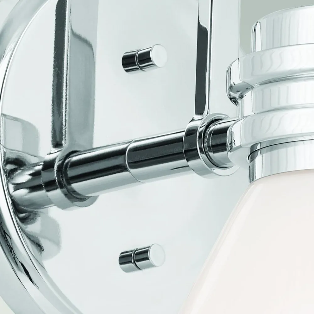 Væglampe Farum 1, kromfarvet, stål, glas, G9^KICHLER Best