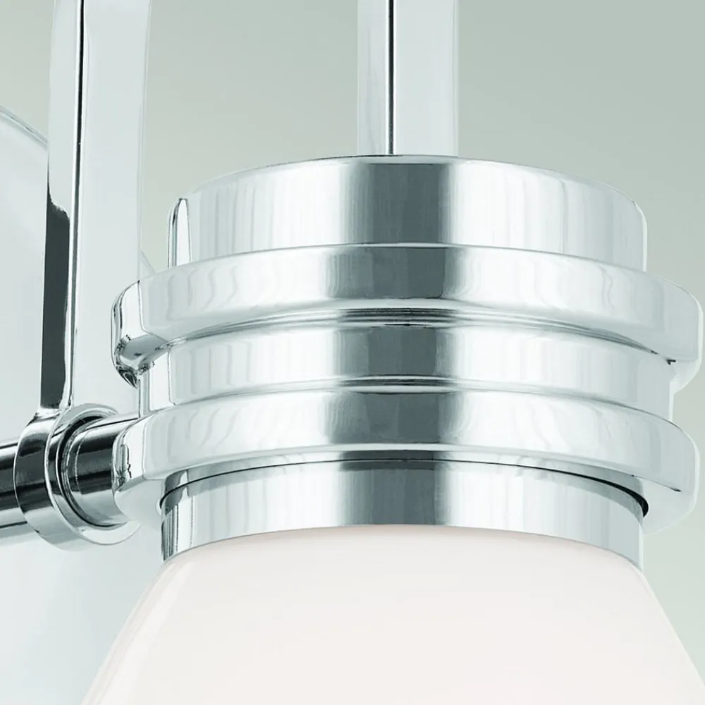 Væglampe Farum 1, kromfarvet, stål, glas, G9^KICHLER Best