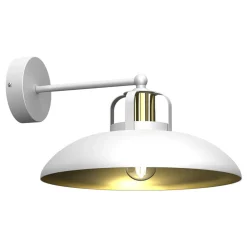 Eko-Light Væglampe Felix, hvid/guld