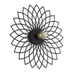 Opviq Væglampe Fellini MR-987 hulmønster Ø50cm sort