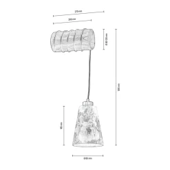 BRITOP Væglampe Flarino, fyrretræ, 1 lyskilde